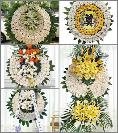 浙江省丽水青田县祯埠乡陈篆村花圈速递